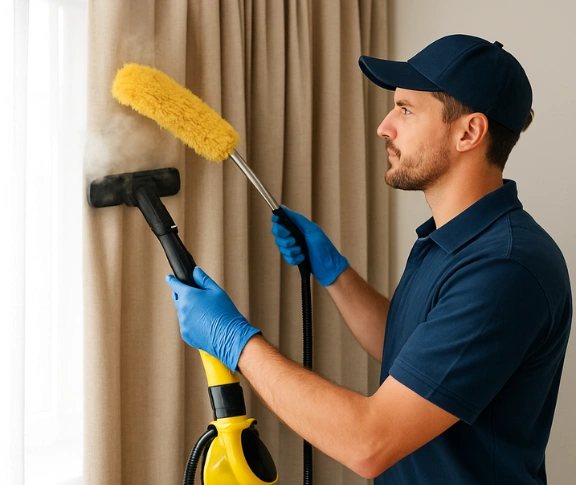 Trusted blind cleaning technician Matty Curtain Cleaning macquarie-fields-nsw QLD